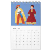 Folklore de Midi- Pyrénées, Frankreich Kalender (Jan 2027)