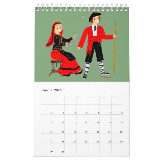 Folklore de Midi- Pyrénées, Frankreich Kalender (Mär 2026)