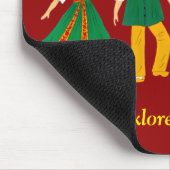 Folklore de Munster, Elsass, Frankreich Mousepad (Ecke)