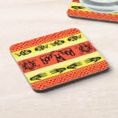 Folklore-Design Getränkeuntersetzer (Linke Seite)