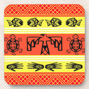 Folklore-Design Getränkeuntersetzer