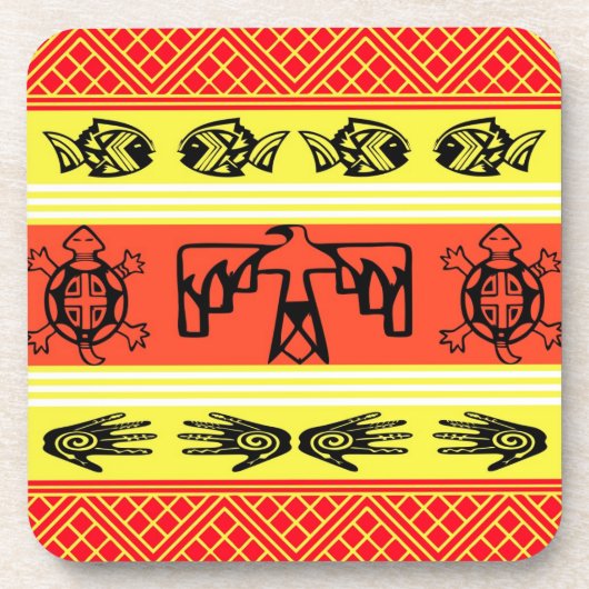 Folklore-Design Getränkeuntersetzer (Vorderseite)