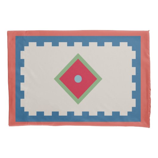 Folklore-Design-Pillowcase Kissenbezug (Vorderseite)