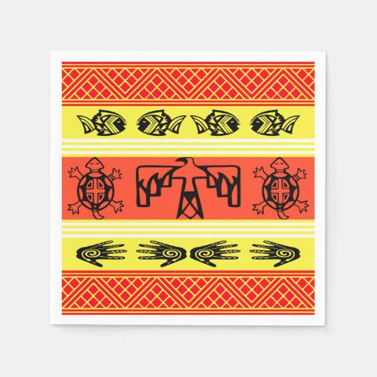 Folklore-Design Serviette (Vorderseite)