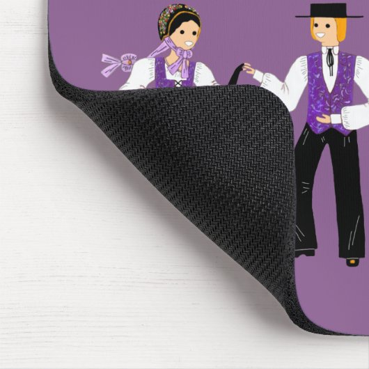 Folklore du Pays de Montbéliard, Frankreich Mousepad (Ecke)