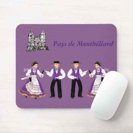 Folklore du Pays de Montbéliard, Frankreich Mousepad (Mit Mouse)