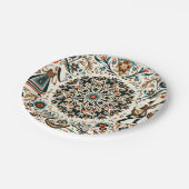 Folklore-Fest: Vibrierendes Kunsthandwerk Pappteller (Schrägansicht)