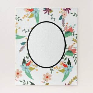 Folklore Florals   Name, Monogramm, Text, GIFTS hi Puzzle