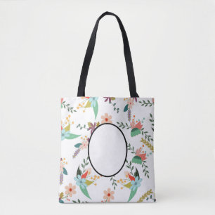Folklore Florals Name, Monogramm, Text, GIFTS hi Tasche
