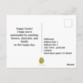 Folklore Happy Oaster [egg] Postkarte (Rückseite)