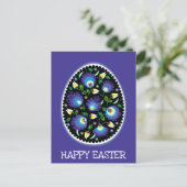 Folklore Happy Oaster Postkarte (Stehend Vorderseite)