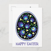 Folklore Happy Oaster Postkarte (Vorne/Hinten)