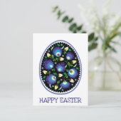 Folklore Happy Oaster Postkarte (Stehend Vorderseite)