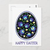 Folklore Happy Oaster Postkarte (Vorne/Hinten)