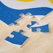 Folklore-Muster mit ukrainischen Flaggenfarben Puzzle (Seite)