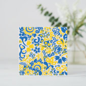 Folklore-Muster mit ukrainischer Farbkarte (Stehend Vorderseite)