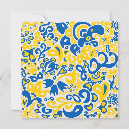 Folklore-Muster mit ukrainischer Farbkarte (Rückseite)