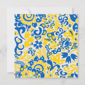 Folklore-Muster mit ukrainischer Farbkarte (Vorderseite)