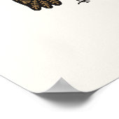 Folklore Owl Kinderzimmer Print Bird Poster (Ecke)