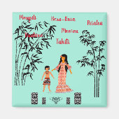 Folklore polynésien magnet (Vorne)