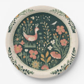 Folklore Spring Pappteller (Vorderseite)