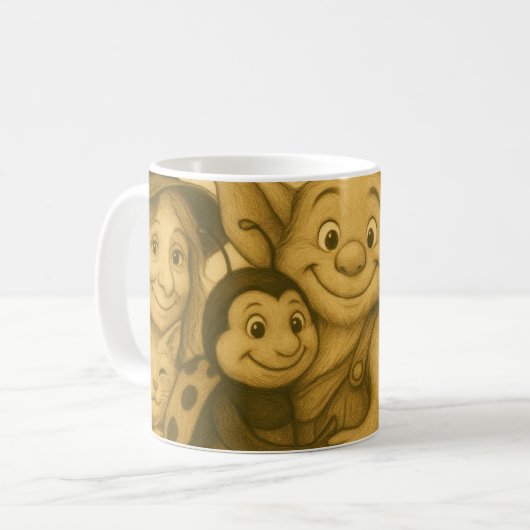 Folklore-Tasse Kaffeetasse (Vorderseite Links)