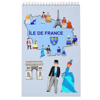 Folklore von Île de France Kalender