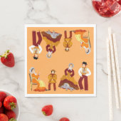 Folklore von Lothringen, Frankreich Serviette (Beispiel)