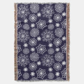 Folkloreblauer II-Muster Decke (Vorderseite Vertikal)