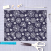 Folkloreblauer II-Muster Seidenpapier (Handwerk)