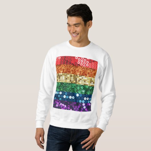 Folkloreflagge Herren Sweatshirt (Vorne ganz)