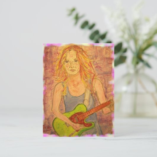 Folkloregie Postkarte (Stehend Vorderseite)