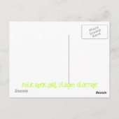 Folkloregie Postkarte (Rückseite)