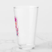 Folkloreherz mit Kaninchen-Glas-Cup Glas (Links)