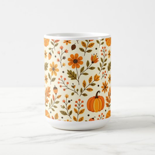 Folklorekunst Blume Erntedank Kaffeetasse (Mittel)