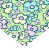 Folklorekunst Blume Pastelfarben Frühlinggrün Tischdecke (Schrägansicht)