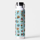 Folklorekunst Blume Wasser Flasche (Vorne)