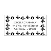 Folklorekunst Blumenborder Niedlich gemütlich Rust Permastempel (Design)