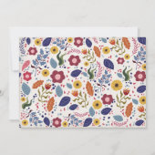 Folklorekunst Boho Horse Geburtstagsparty Einladung (Rückseite)