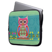 Folklorekunst buntes Patchwork Schüssel Laptopschutzhülle (Vorderseite Links)