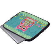 Folklorekunst buntes Patchwork Schüssel Laptopschutzhülle (Vorne Knopf)