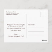 Folklorekunst Rustikaler Herbst Verlassene Ernteda Postkarte (Rückseite)