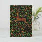 Folklorekunstkarte Feiertagskarte (Stehend Vorderseite)