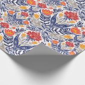 Folkloremuster Geschenkpapier (Ecke)