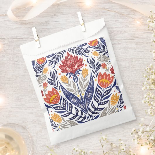 Folkloremuster Geschenktütchen (Ausgeschnitten)