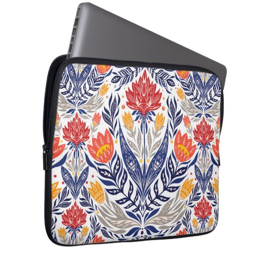 Folkloremuster Laptopschutzhülle (Vorne Rechts)