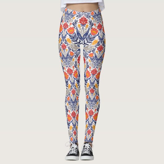 Folkloremuster Leggings (Vorderseite)