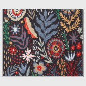 Folkloremuster, nahtlose Textilkonstruktion mit he Geschenkpapier (Flach)