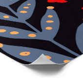 Folkloremuster, nahtlose Textilkonstruktion mit he Poster (Ecke)