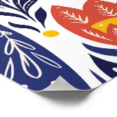 Folkloremuster Poster (Ecke)